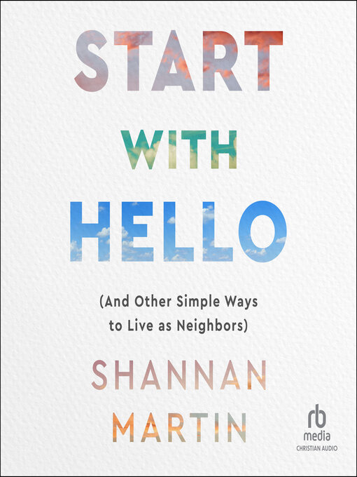 Title details for Start with Hello by Shannan Martin - Available